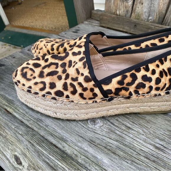 Steve Madden Summer Alexia Cheetah Espadrilles Platforms Size 7 NWOT - Picture 3 of 9
